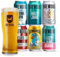 BrewDog Craft Beer Gift Set - 6 x 330ml Premium Beer Cans and 1 Pint Glass - vegan