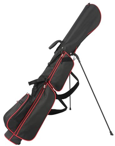 Golftasche, leichte Tragetasche, Doppelriemen, Golftasche mit 6 Taschen, leichte kleine Golftasche für ein paar Schläger und Regenschutzhaube