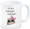 Meme Hamster Kaffeebecher mit Spruch Ich will Schlafi Schlafi Berühmte Traurige Maus mit Kulleraugen Trendiger Hamstertrend Meme-Fans Hamstertasse