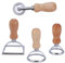 Ravioli Stamp Maker Cutter, Ravioli Cutter Set with Wooden Handle, Pasta Cutter Wheel with Fluted Edge, Square Round Ravioli Cutter Pasta Press Tools for Kitchen