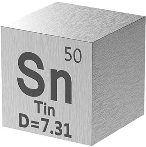 Richeyty -Elemente-Sn-DichtewüRfel - Elements Collection Periodensystem - Laborexperiment-Material, DIY-Display, 10 Mm/0,39