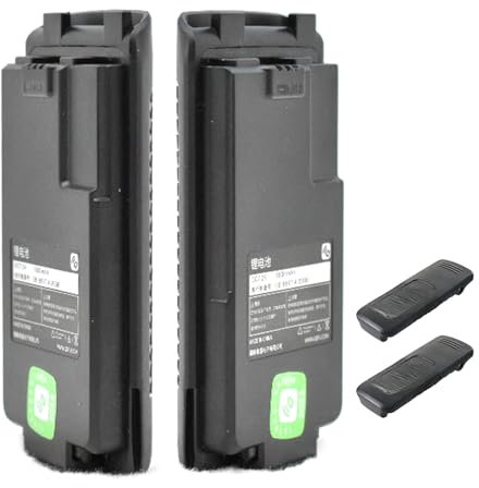 MULAIDI Batterie Lithiums Batterie BPK5 DC7,2 V 1600 mAh rechargeable avec clip de ceinture pour batterie radio Quansheng UV-K5