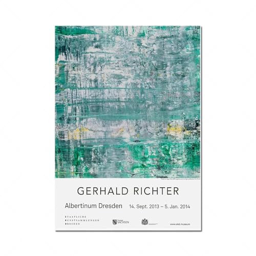 Gnvkd Ecbxz Berühmte Gerhard Richter Poster Leinwand Wandkunst Gerhard Richter Drucke Moderne Abstrakte Malerei Für Wohnzimmer Dekor Bilder 40x60cmX1 Kein Rahmen