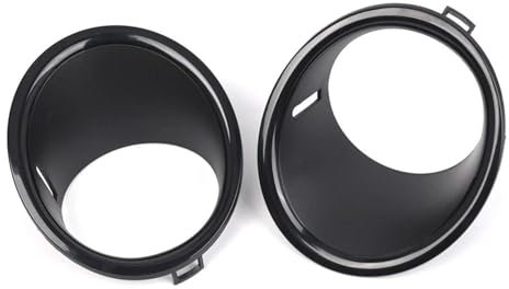 AQWAL Kompatibel Mit Mini Für Cooper R55 R56 R57 2007–2011, Paar Auto-Front-Nebelscheinwerfer-Lampen-Zierring-Abdeckung Nebelscheinwerfer-Grill 51112753661 51112753662 Nebelscheinwerfergitter