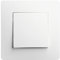 DEBFLEX - Caly - Interruptor Commutador - Interruptor de Pared Cuadrado para Control de Iluminación - Terminales de Conexión Automática - ABS - Instalación Empotrable - Blanco - 71 x 71 x 37 mm
