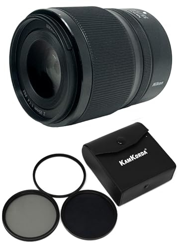 KamKorda Lens Filter Kit 62mm + Z 35mm f/1.4 Lens, Z-Mount Lens/FX Format, Fast, Lightweight Walkaround Prime + 2 Year Warranty