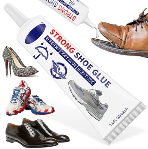 Schuhkleber Extra Stark Wasserfest, Schuhsohlenkleber, Alleskleber, Leder kleber, Textilkleber, Absatzkleber, für Schuhe, Sportschuhe, Lederschuhe, Stiefel, Sandalen (2.0FL.OZ/Entdeckungspaket)