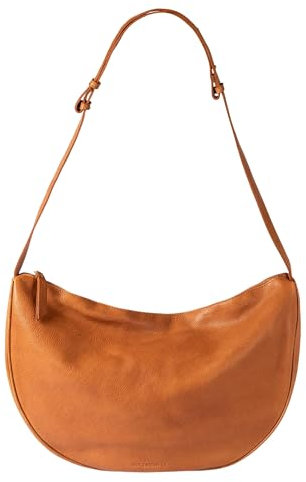 HOLZRICHTER Berlin Moon Shopper No 1 - Premium Halbmond Leder-Crossbody-Tasche - Glattleder