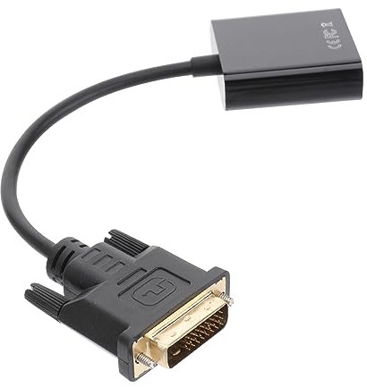 Uonlytech Câble Adaptateur Dvi Pour Ordinateurs De Bureau Ordinateurs Portables Et Moniteurs (prise En Charge 1920 X 1200) - Noir