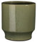 MICA Decorations Diaz Pot de fleurs, en terre cuite, vert, 21 x 21 x 22 cm