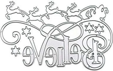 Zktfyshk Weihnachts Stanzformen Weihnachts Stanzformen Vorlage Für Weihnachtskarten Scrapbooking Album Papierbasteln