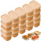 20 Stück Kraftpapier Schale, Take Away Kraftpapier Box, Essen Verpackung Einweg, Mehrweg Schüsseln, Pappschüsseln， Wasserdicht, Ölbeständig, Zum Mitnehmen, Arbeitsessen, Reisen (Mit Deckel, 650ml)