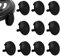 10 Pcs Air Fryer Rubber Bumpers for Ninja Dz201 Dz090 Dz100 Dz401 Dz550 DualZone Air Fryer Protective Feet Tray Replacement Part for Grill Pan Crisper Plate Food Grade Black Round