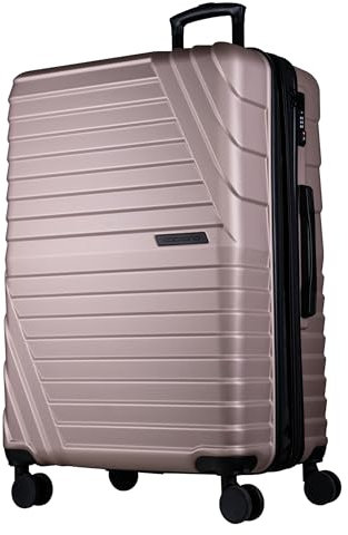 Cocoono Hartschalenkoffer XL Groß – 95L - 104L Volumen – 8 Rollen 360° drehbar – Leichter ABS Koffer mit TSA Schloss & Teleskopgestänge – Reisekoffer, Koffer Groß, Trolley (Champagner, XL)