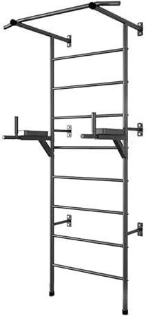 Sprossenwand mit Klimmzugstange Dip Station Krafttraining für Erwachsene Multifunktionales Trainingsset zu Hause X-sport