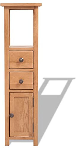 SXJEQOC Haushaltsschrank Gartenschrank Klein Mehrzweckschrank Büroschrank - Eckschrank 26x26x94 cm Massivholz Eiche für Garage Wohnzimmer Küche Abstellraum