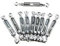 SISI UK® 10pcs Strong Galvanised Turnbuckle Strainer 1/4 Hook & Eye Wire Tensioner – Heavy Duty Fence & Cable Tightener