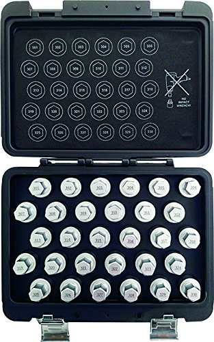 Kunzer 7FSM30 Felgenschloss-Schlüssel-Satz Mercedes, 30-Teilig