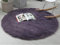 Insun Einfarbig Shaggy Teppich Hochflor Langflor Runden Teppiche Modern für Wohnzimmer Schlafzimmer Grau Violett 100cm Durchmesser