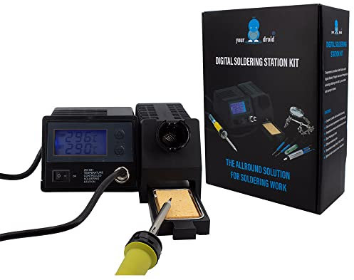 yourDroid Digitale Lötstation 48W 150-450°C ZD-931 Lötset mit Zubehör