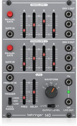 Bherinnger 140 DUAL ENVELOPE/LFO Legendary Analog Dual Envelope/LFO Module for Eurorack