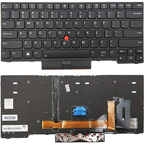 DINGJIA Cómodo Teclado retroiluminado de EE. UU. for Lenove ThinkPad E480 L480 L380 Yoga T480s