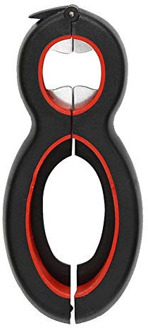 Ainkou Jar Opener 6 in 1 Multi Function Bottle Opener Manual Opener Get Lids Off Easily Portable Lid Twist Off Non-Slip for Weak Hands Seniors with Arthritis and Anyone with Low Strength