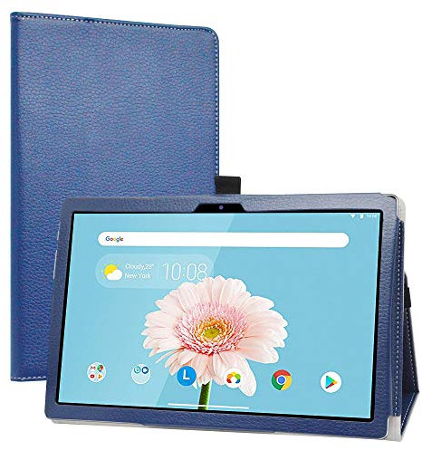 LiuShan Compatible avec TECLAST P20HD Coque,TECLAST M40 Pro Coque,Slim PU Cuir Etui et Pliable Stand Folio Coque Couverture pour 10.1 TECLAST P20HD / M40 / M40SE / M40 Pro Tablet,Bleu