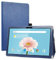 LiuShan Compatible avec TECLAST P20HD Coque,TECLAST M40 Pro Coque，Slim PU Cuir Etui et Pliable Stand Folio Coque Couverture pour 10.1 TECLAST P20HD / M40 / M40SE / M40 Pro Tablet,Bleu