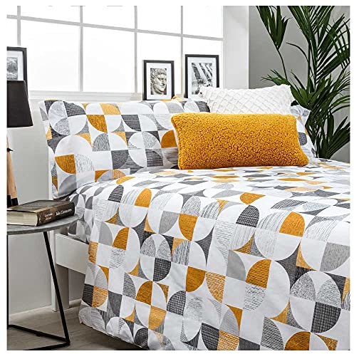 Wendbarer Bettbezug Carnaby Grau, Bett 150 x 190/200, 50 % Baumwolle, 50 % Polyester, Grau
