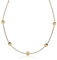 Kette mit Plättchen Damen • feine Halskette mit Coins • schlichter Gold Choker aus Edelstahl für Frauen • verstellbare Länge (32-44 cm)