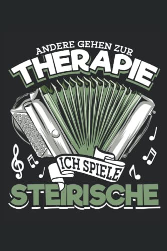 Ziehharmonika Quetschn: Steirische Harmonika Notizbuch Tagebuch | DIN A5 | Liniert | 120 Seiten