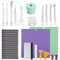 Zubehör-Set für Cricut-Maschinen, kompatibel mit Cricut-Maschinen, Cricut-Maker-Unkrautwerkzeug, Buntstift, Schneidematte, Schaber, Lineal, Adapter, geeignet für Anfänger, Kunsthandwerker, 44 Stück