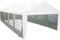Lot de 4 parois latérales Blanches pour pavillon d'événement, 4 x 10 m, Housse en polyéthylène, 140 g/m², en Blanc