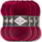 Alize 5 x 100g Superlana Midi Türkische Premium Wolle Baumwolle und Acryl Uni Handstrickgarne | Yarn | Garn | Strickgarn Einfarbig Baby zum Häkeln Stricken Kleidung Schals (Currant | 390)
