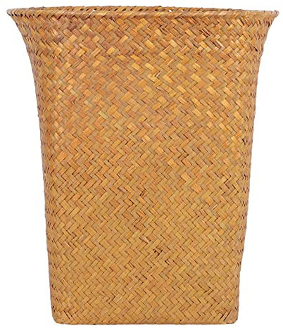 Cestino Rifiuti Di Alghe Cestino Di Vimini Pattumiera Cestino Di Carta Intrecciata Cestini Di Stoccaggio In Rattan Contenitore Decorativo Per Immondizia Cesto Della Biancheria