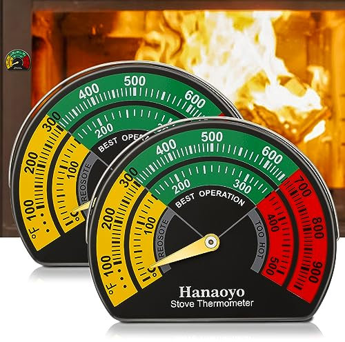 ofenrohr, kaminofen thermometer magnetisch