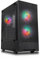 Silentware Flow 100 Midi Tower PC-Gehäuse, Große Metall Mesh-Front, gehärtetes Glas-Seitenfenster, 2X 140mm & 1x 120mm A-RGB Hydro-Lager Lüfter, GPU bis 325mm, Daisy-Chain, ATX Netzteil, Schwarz