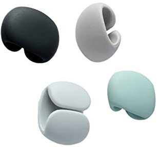 DOITOOL Organizador de Cables Magnético Paquete de 4 Soporte de Silicona para Cables Organizador de Cables para Auriculares Accesorio de Pp