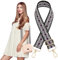 Traziewell Taschengurte zum Wechseln für Taschen Damen Goldfarbene Bunter Schultergurt Längenverstellbarer Breiter Tragegurt Schultergurt für Handtaschen 3.8cm Breit 80-130cm 0819