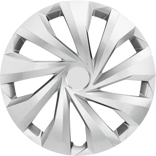 Trimak Radkappen, 14 Zoll, Radzierblenden, 4er Set, Silber, ABS Kunststoff, schlagfest und hochwertigem