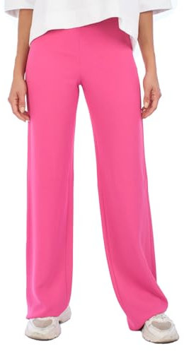 Emporio Armani Pantalone Palazzo Donna 5NP01T. Pantalone Elegante Donna, Pantaloni Ampi Donna, fucsia, 48