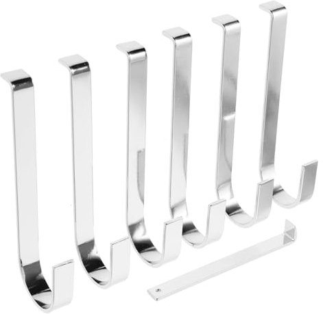 Zerodeko 6er Set Edelstahl Wandhaken Für Vinylverkleidung Förmige Beschädigungsfreie Haken Für Wandpaneele Inklusive 1 Hebelwerkzeug Ideal Für Die Außenmontage Silberfarben