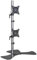 Space Saving Design Dual Monitor Stand for Desk, Vertical Stack Screen Monitor Mount, Free Standing Dual Monitor Mount Fits 17-27 Screens within 17.6 lbs Easy Installation