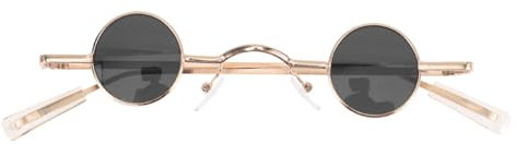 Garneck Retro-Runde Für Partys Unisex-Punk-Brille mit rutschfesten Nasenpolstern Kreative Und Lustige Brille Für Männer Und Frauen - Ideal Für Strand Und Freizeitaktivitäten