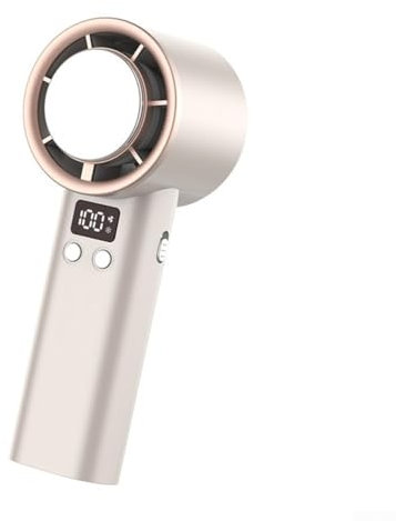 Innovador mini ventilador turbo con funcionalidad Ice Cool, compañero perfecto para días calurosos de verano y actividades al aire libre (dorado)