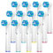 REDTRON Cross Action Aufsteckbürsten kompatibel mit Oral B, Ersatzbürstenköpfe für Oral B, Zahnbürstenköpfe passend für Professional Care Vitality Pro Smart Genius Series, 12 Pack, EB50-P