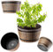 KADAX Macetero con diseño de barril de madera, diámetro de 40 cm, de plástico resistente a la intemperie, para jardín, terraza y balcón, maceta decorativa, maceta o macetero, color marrón moca