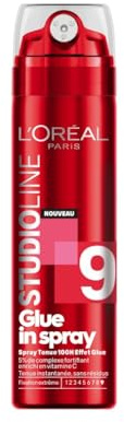 L'Oréal Paris Studio Line Spray Coiffant Fixation Extrême Tenue 100h | Micro-diffusion précise, Sans résidus, Complexe fortifiant, Résiste humidité, Effet fixateur immédiat, Fini net ultra-précis