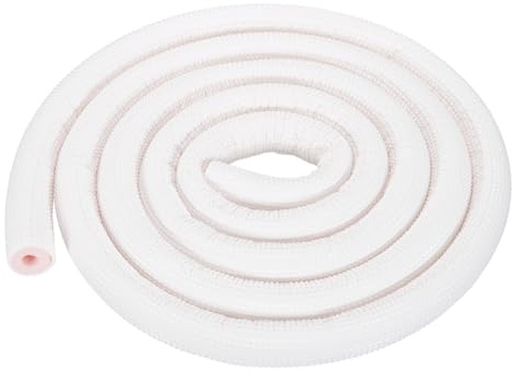 uxcell Tube d'isolation en mousse pour tuyau en cuivre CVC, 0,95 cm ID 2,4 m, mini ligne séparée pour climatisation, réfrigération, conservation de la chaleur, tuyau d'eau, tube isolé, blanc/rose